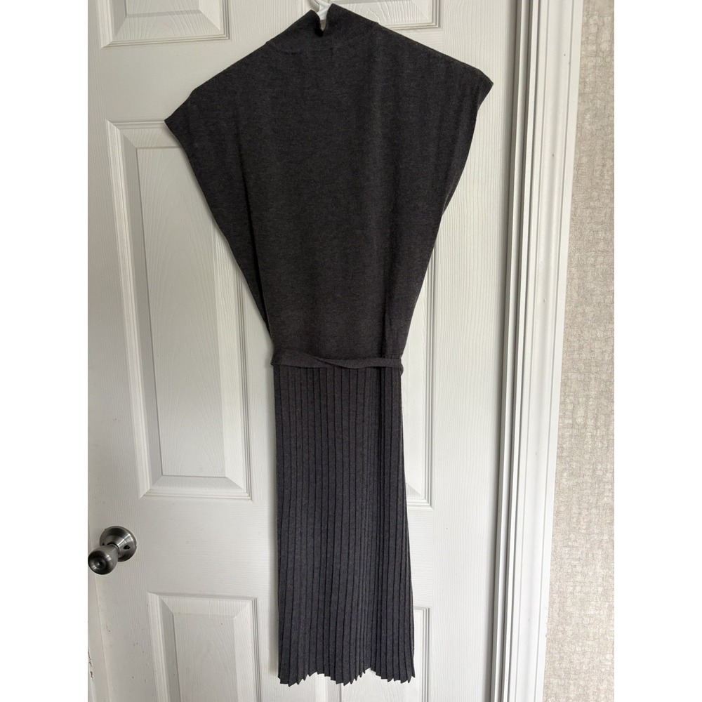 Barneys New York grey silk and cashmere long Dress Size small Luxury Resort - Picture 2 of 7